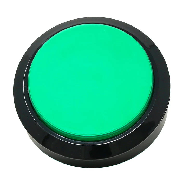 Arcade Button with LED - Green 100mm