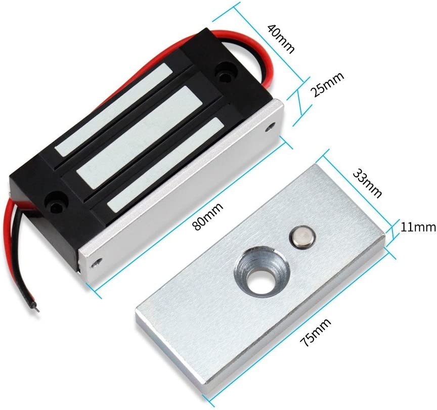 Electromagnetic Lock - DC12V - 60KG/132lbs