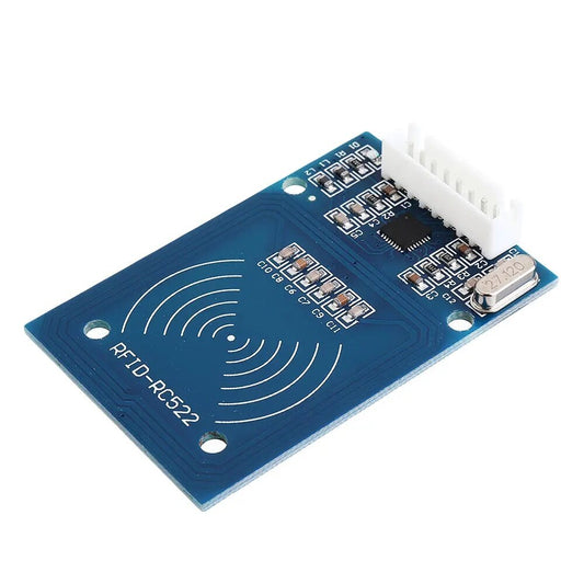 Blue RC-522 RFID Reader + 1m JST Cable + Mifare Tag + Card