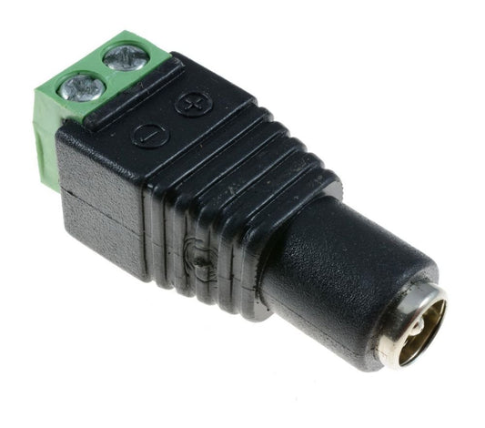 DC Socket to Screw Terminal Connectors - 2.1x5.5mm